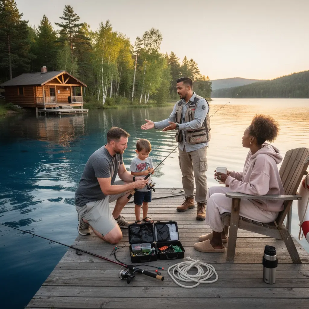 Dzieci bawiące się w parku, otoczone zielenią i przyjaznymi atrakcjami.